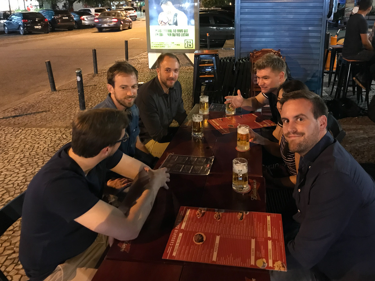 Unsere Truppe beim ersten Chopi ;-)