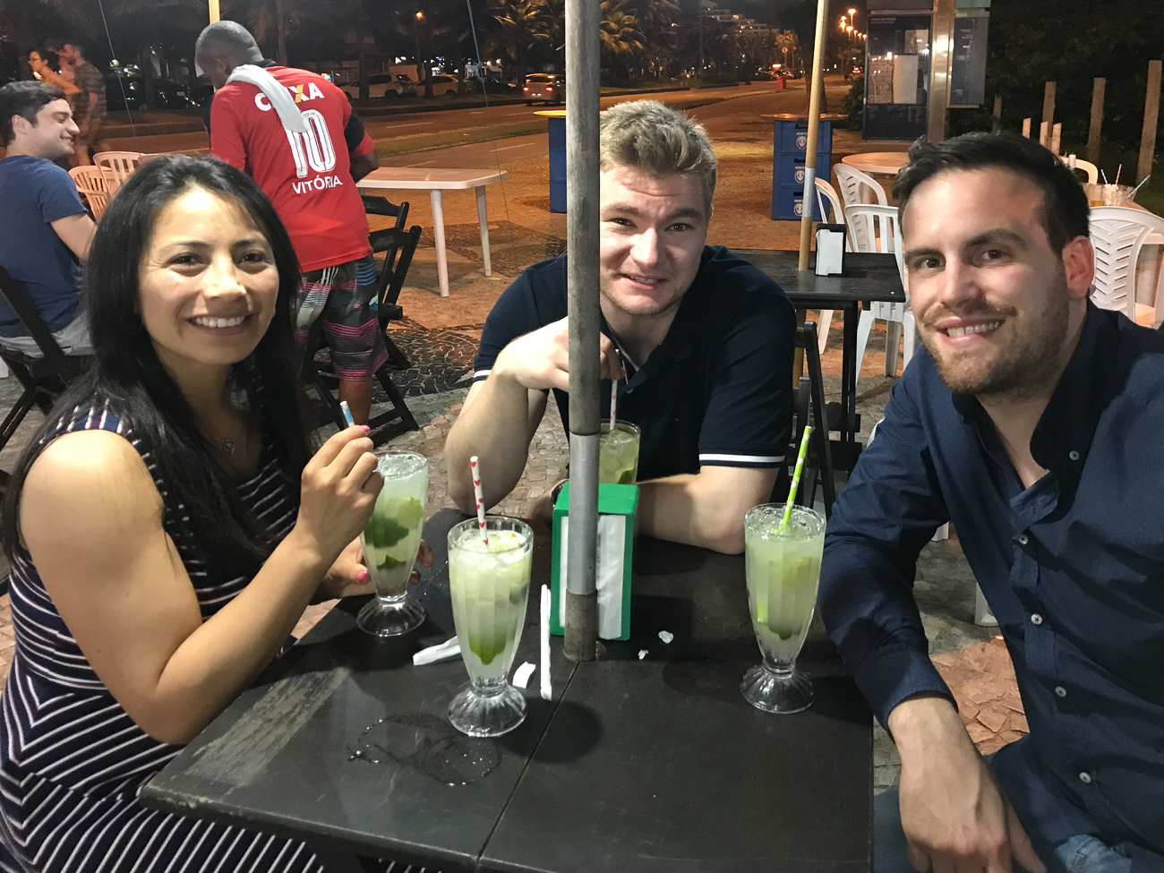 Abschluss-Caipirinha in "unserer" Strandbar