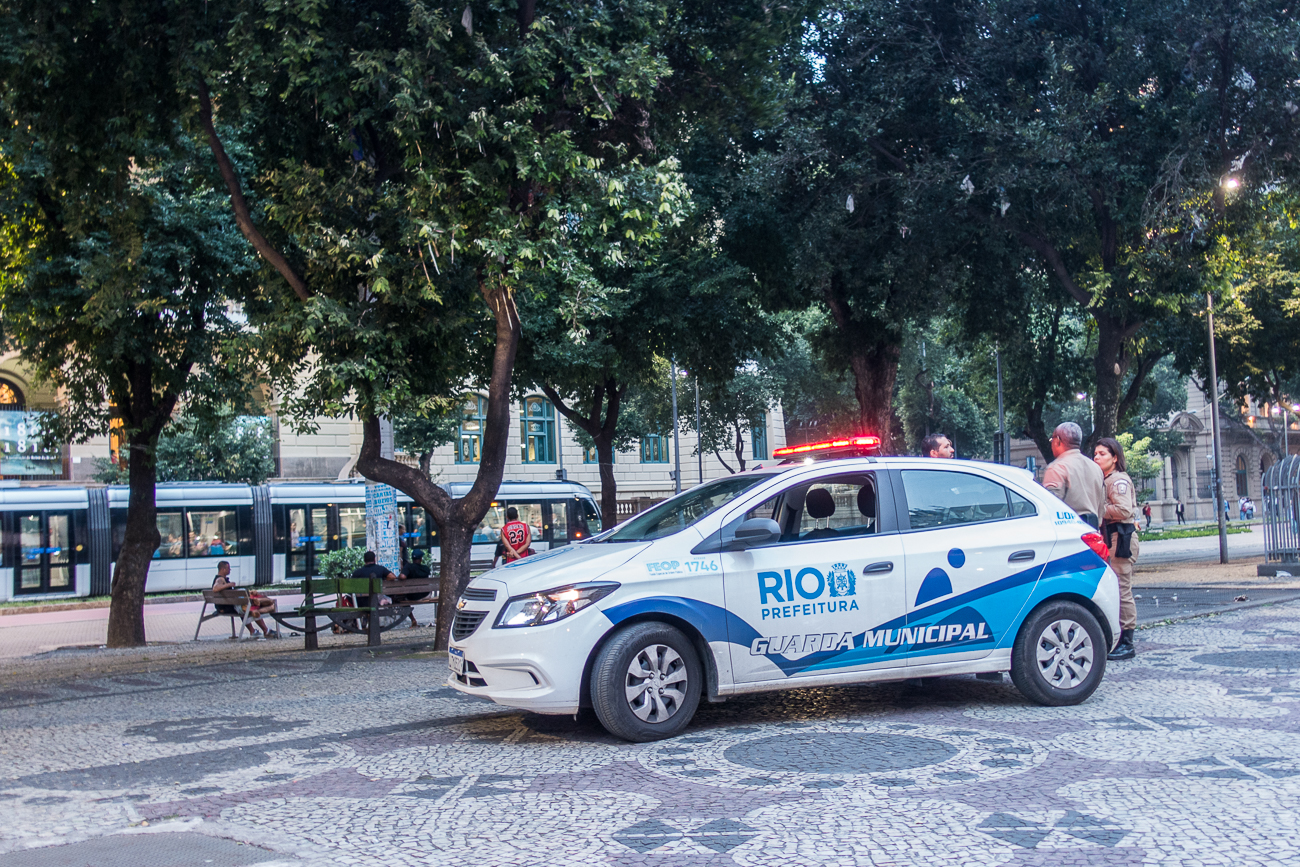 Die Polizei ist überall präsent