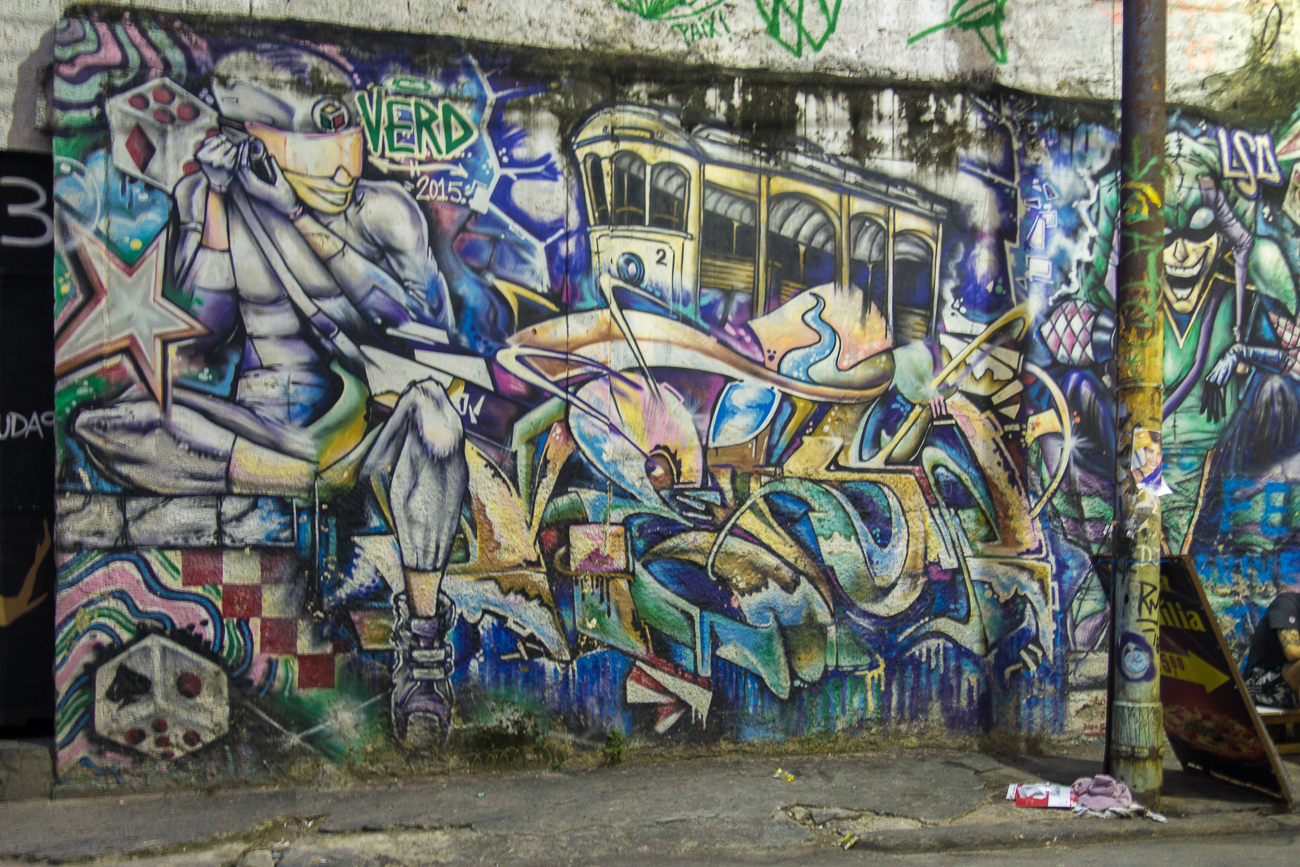 Auf dem Weg ins Künstlerviertel Santa Teresa