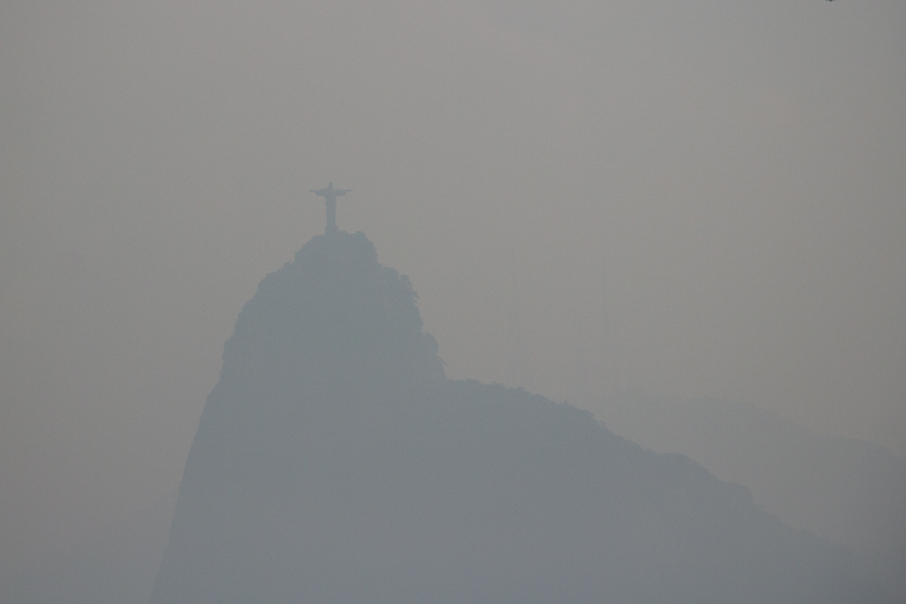 Der Corcovado im Dunst