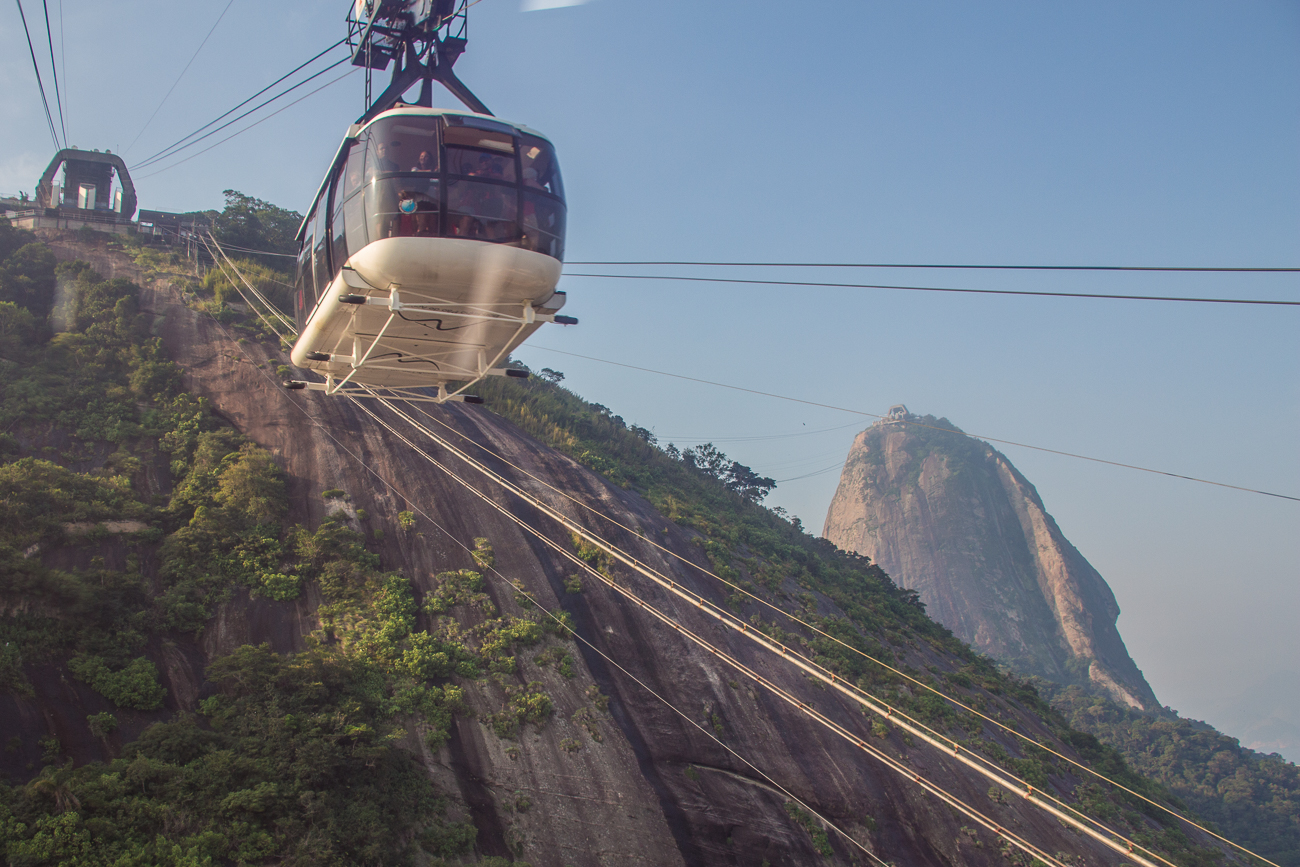 Doch zuerst fahren wir mit der Seilbahn wieder runter