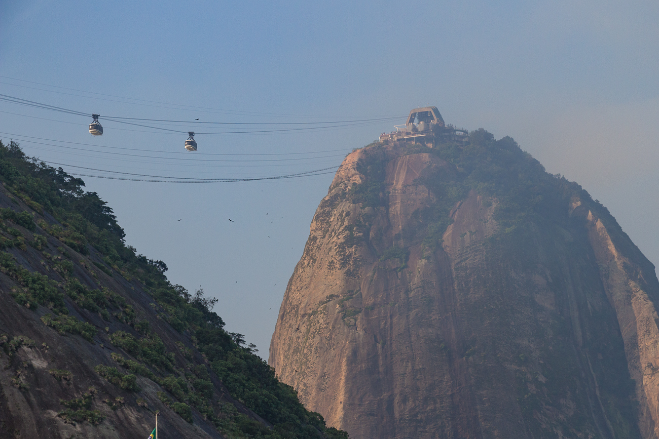 Die Seilbahn zwischen Morro da Urca und dem Zuckerhut