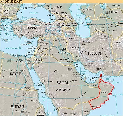 Oman: Lage